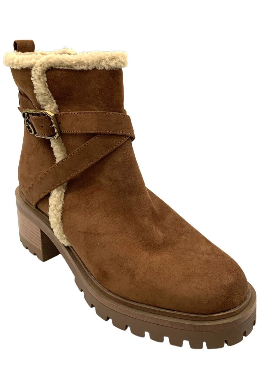Sam & Libby Women's Ozzie Bootie Brown - Medium
